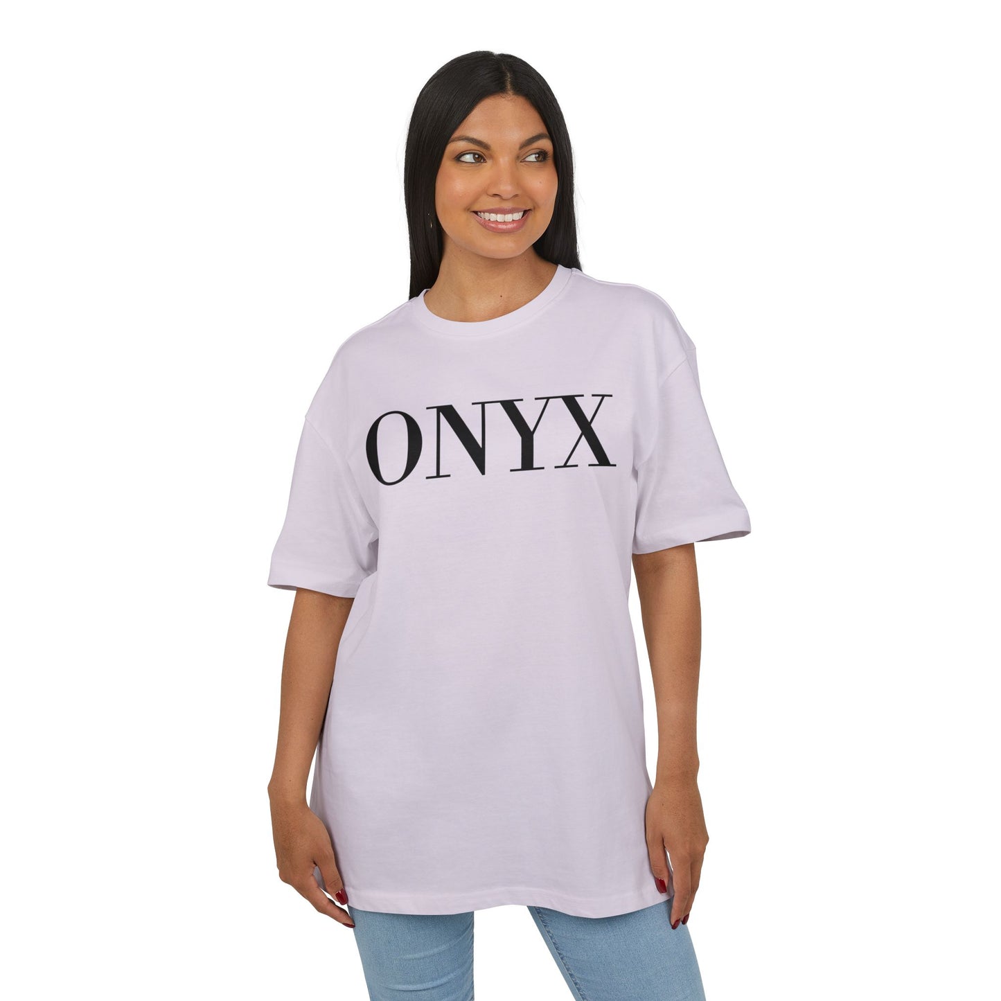 ONYX T-Shirt (Brustprint) – Minimalistisches Oversize Streetwear Design für Damen & Herren