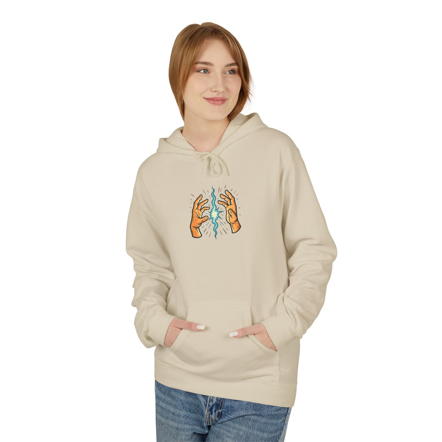 EXHALE Hoodie – Unisex Fleece Kapuzenpullover | Nachhaltige Streetwear mit Achtsamkeits-Statement