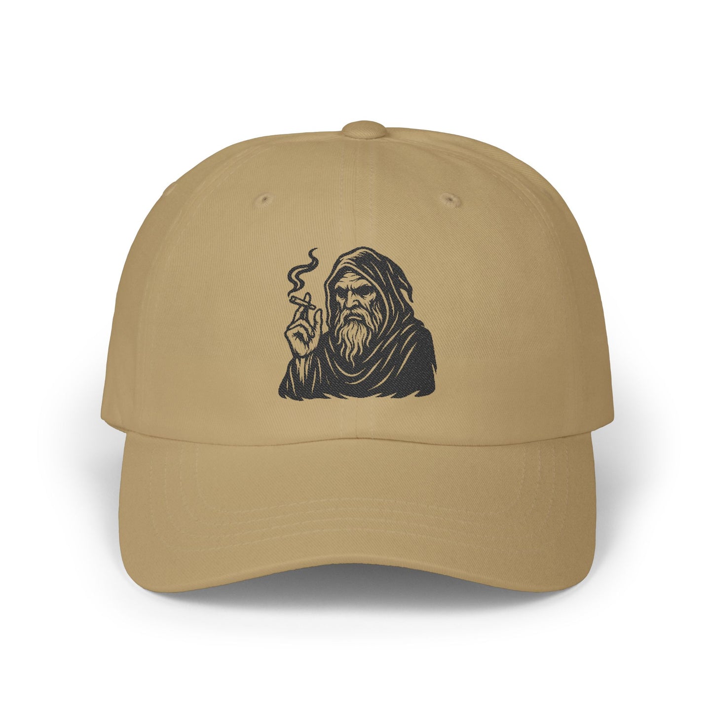 Dark Wizard Cap – Basecap mit Magier Motiv im Gothic & Tattoo Style – Unisex Streetwear Accessoire