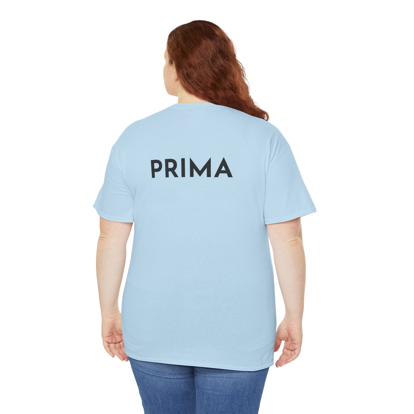 PRIMA T-Shirt (Rückenprint) – Unisex Heavy Cotton Tee | Nachhaltige Streetwear aus 100% Baumwolle
