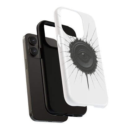 Surreal Eye Speaker Handyhülle – Kreatives Lautsprecher-Augen Design für Musik- & Kunstfans – Schutzhülle für iPhone & Android"