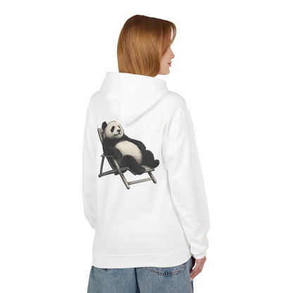 Chillender Panda (Rückenprint) - Unisex Midweight Fleece | Nachhaltige Streetwear mit Komfort & Stil
