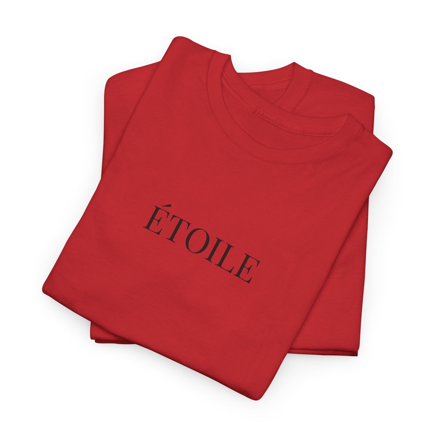 ÉTOILE T-Shirt (Brustprint) – Unisex Heavy Cotton Tee | Minimalistische Streetwear aus nachhaltiger Baumwolle