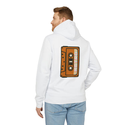 Retro Tape Hoodie (Rückenprint) – Stylischer Unisex Kapuzenpullover mit Kassettenmotiv & Schriftzug „Retro“ auf dem Rücken | Nostalgische Streetwear für Musikfans