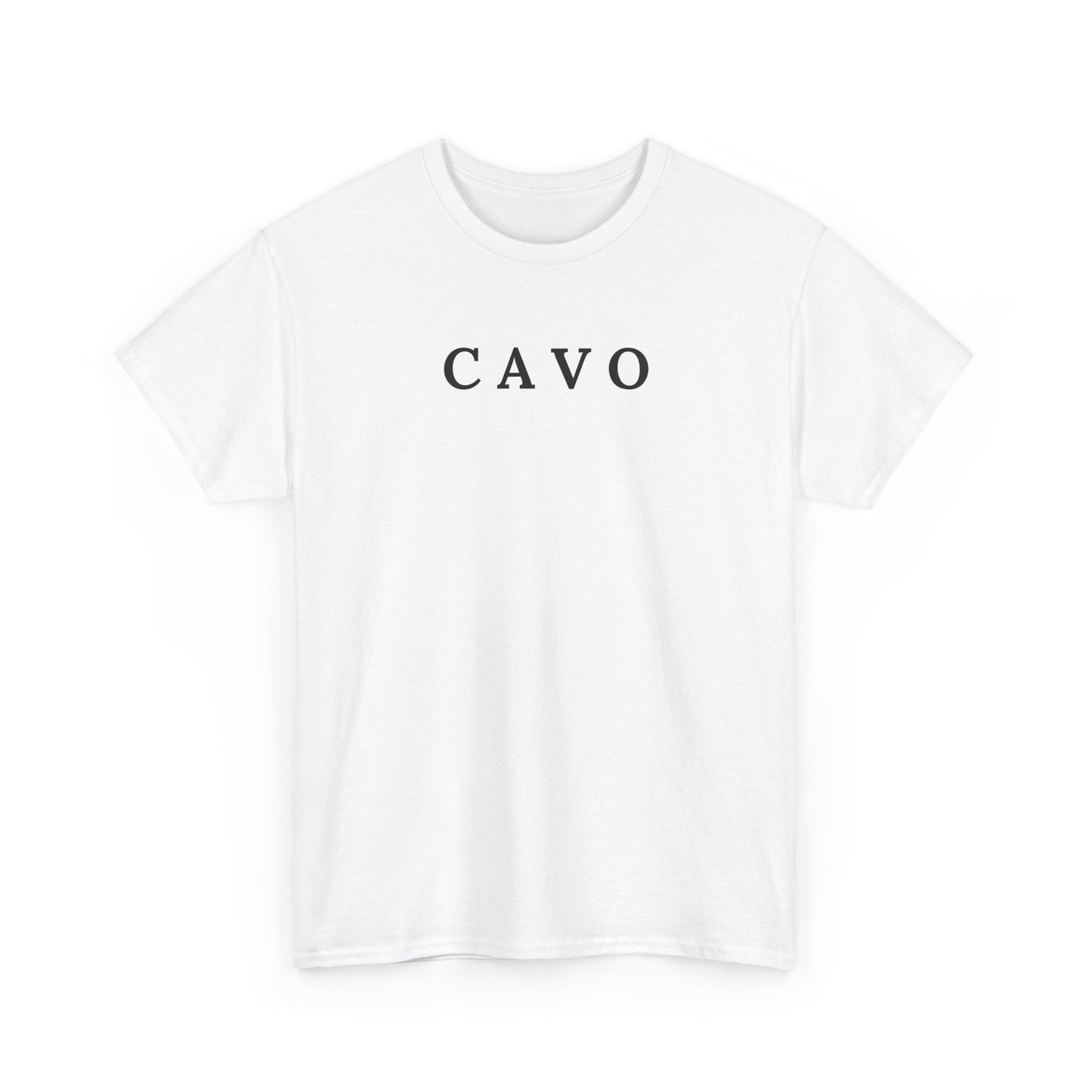 CAVO T-Shirt (Brustprint) – Unisex Heavy Cotton Tee | Nachhaltige Streetwear aus 100% Baumwolle