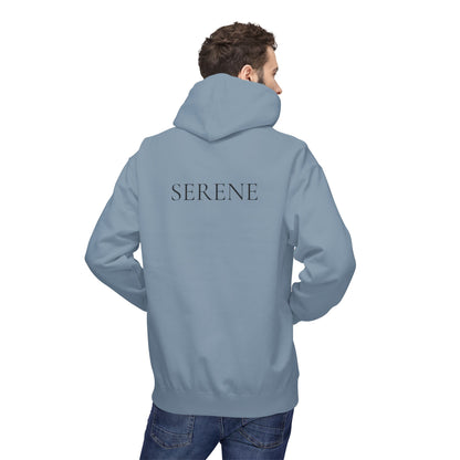 SERENE Hoodie (Rückenprint) – Unisex Midweight Fleece | Nachhaltige Streetwear mit Komfort & Stil