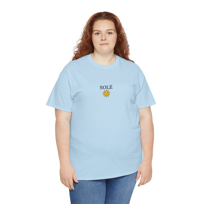 SOLÉ T-Shirt (Brustprint) – Unisex Heavy Cotton Tee | Nachhaltige Streetwear aus 100% Baumwolle