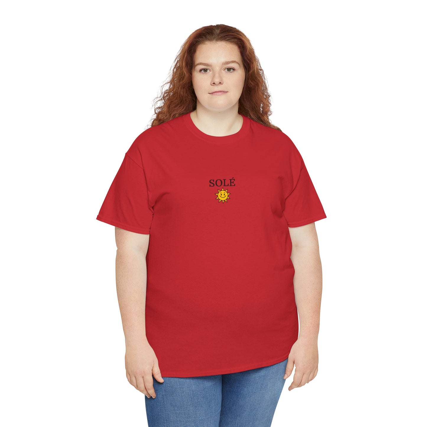 SOLÉ T-Shirt (Brustprint) – Unisex Heavy Cotton Tee | Nachhaltige Streetwear aus 100% Baumwolle