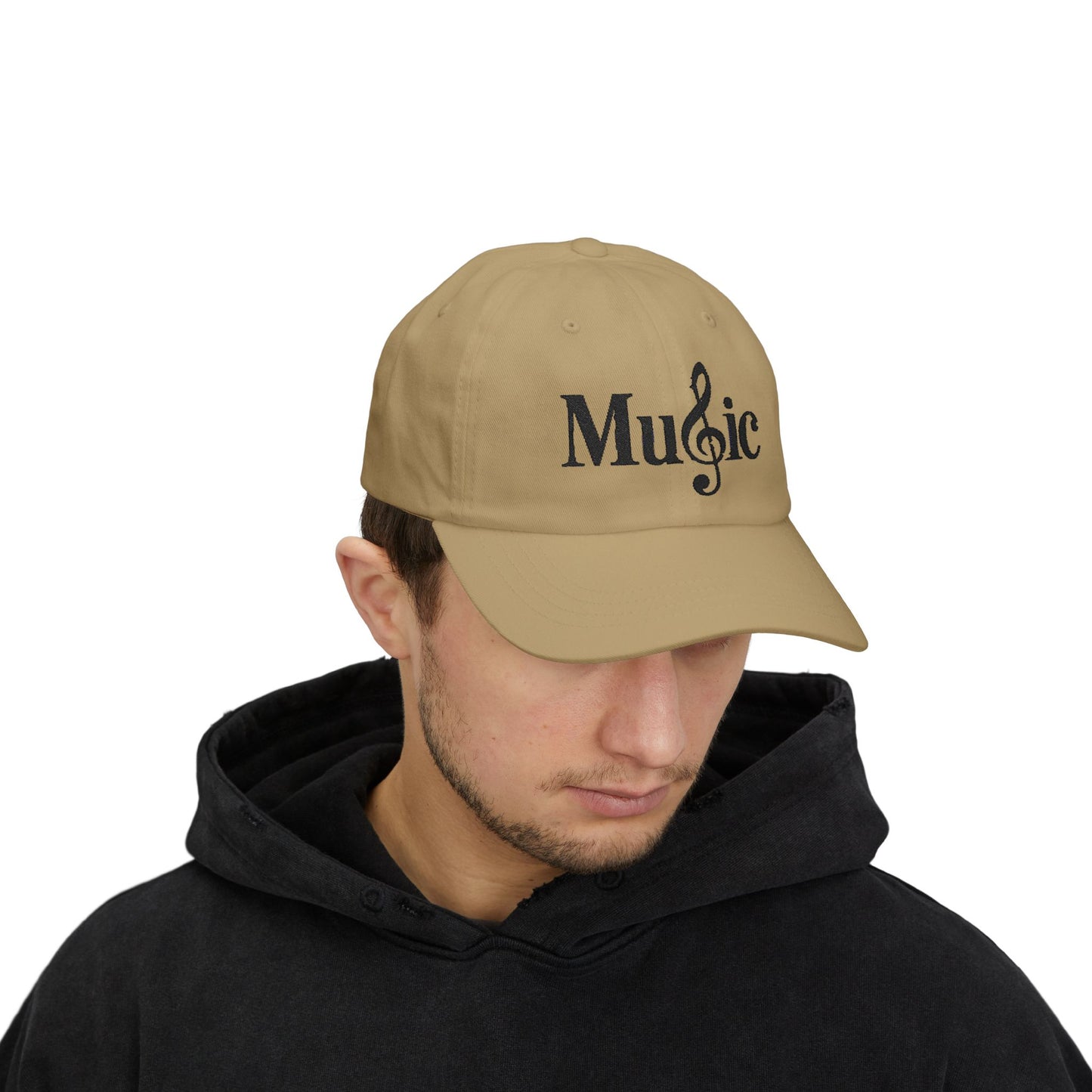 Music Cap – Stylische Basecap mit Notenschlüssel Logo für Musikliebhaber & Musiker – Unisex Streetwear Accessoire