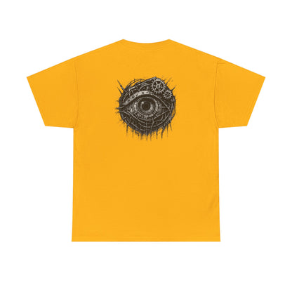 Biomechanisches Auge T-Shirt Unisex – Cyberpunk Zahnräder & Drähte Design | Futuristisches Cyborg Shirt für Sci-Fi & Gothic Fans