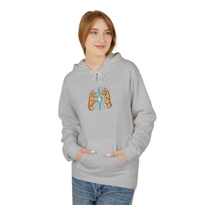 EXHALE Hoodie – Unisex Fleece Kapuzenpullover | Nachhaltige Streetwear mit Achtsamkeits-Statement