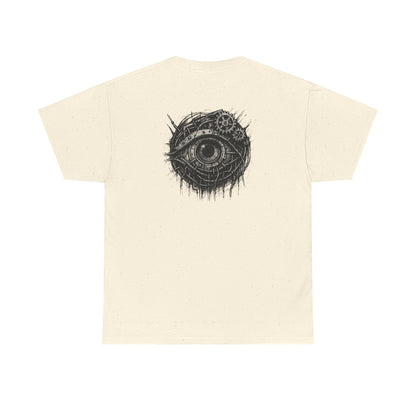 Biomechanisches Auge T-Shirt Unisex – Cyberpunk Zahnräder & Drähte Design | Futuristisches Cyborg Shirt für Sci-Fi & Gothic Fans
