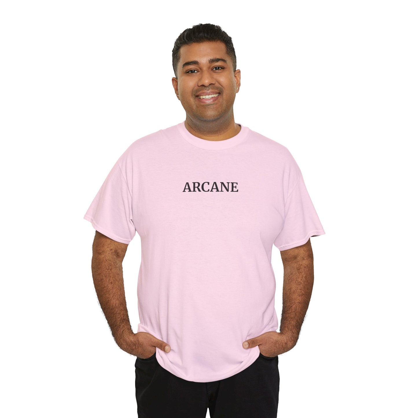 ARCANE T-Shirt (Brustprint) – Unisex Heavy Cotton Tee | Nachhaltige Streetwear aus 100% Baumwolle