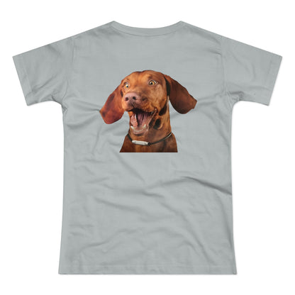 Happy Vizsla – Lustiges Hunde T-Shirt mit Vizsla-Motiv | Geschenk für Hundefans & Tierfreunde