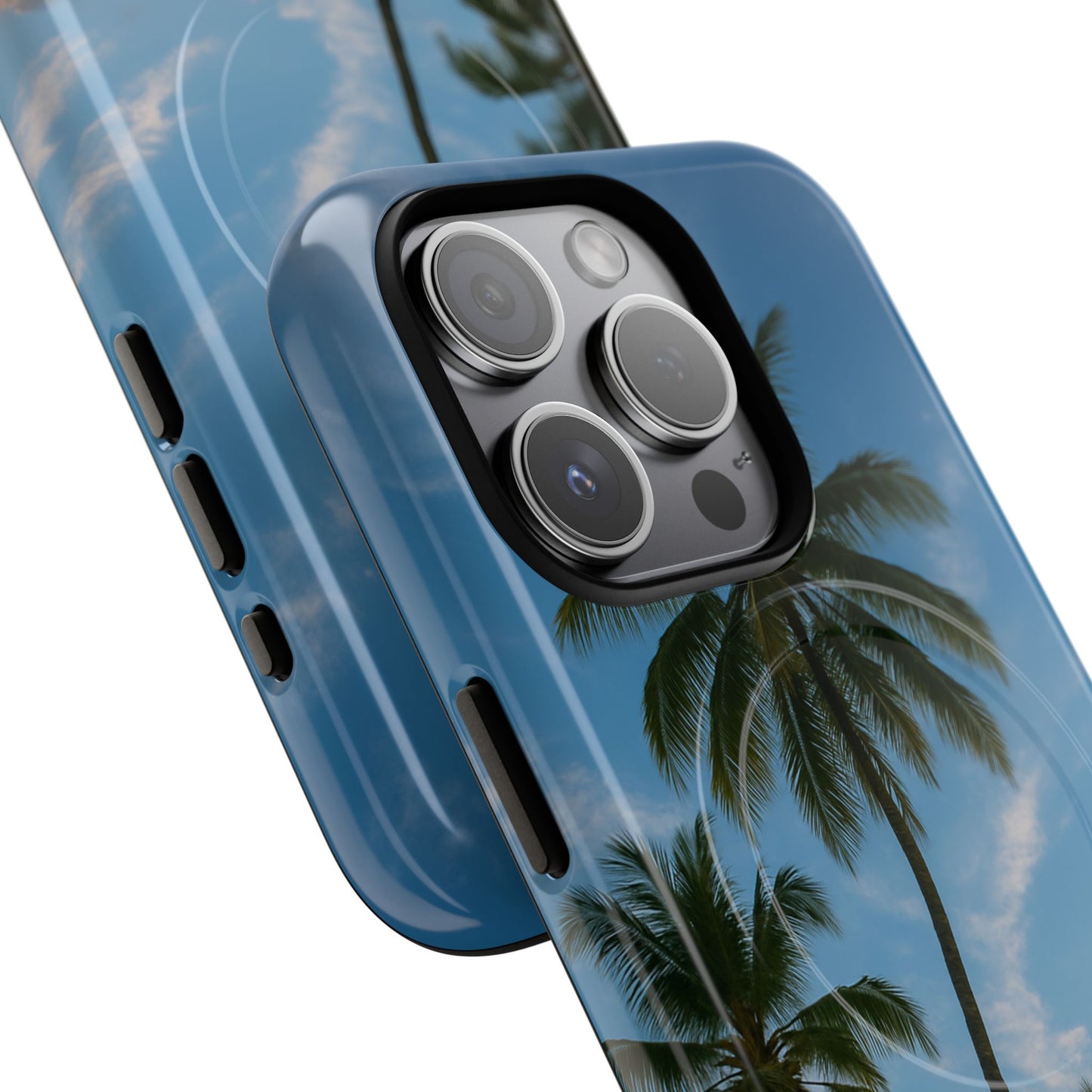 Tropische Sonnenuntergang Handyhülle mit Palmen – Sommer Vibes Case für iPhone & Android | Tropisches Strandmotiv