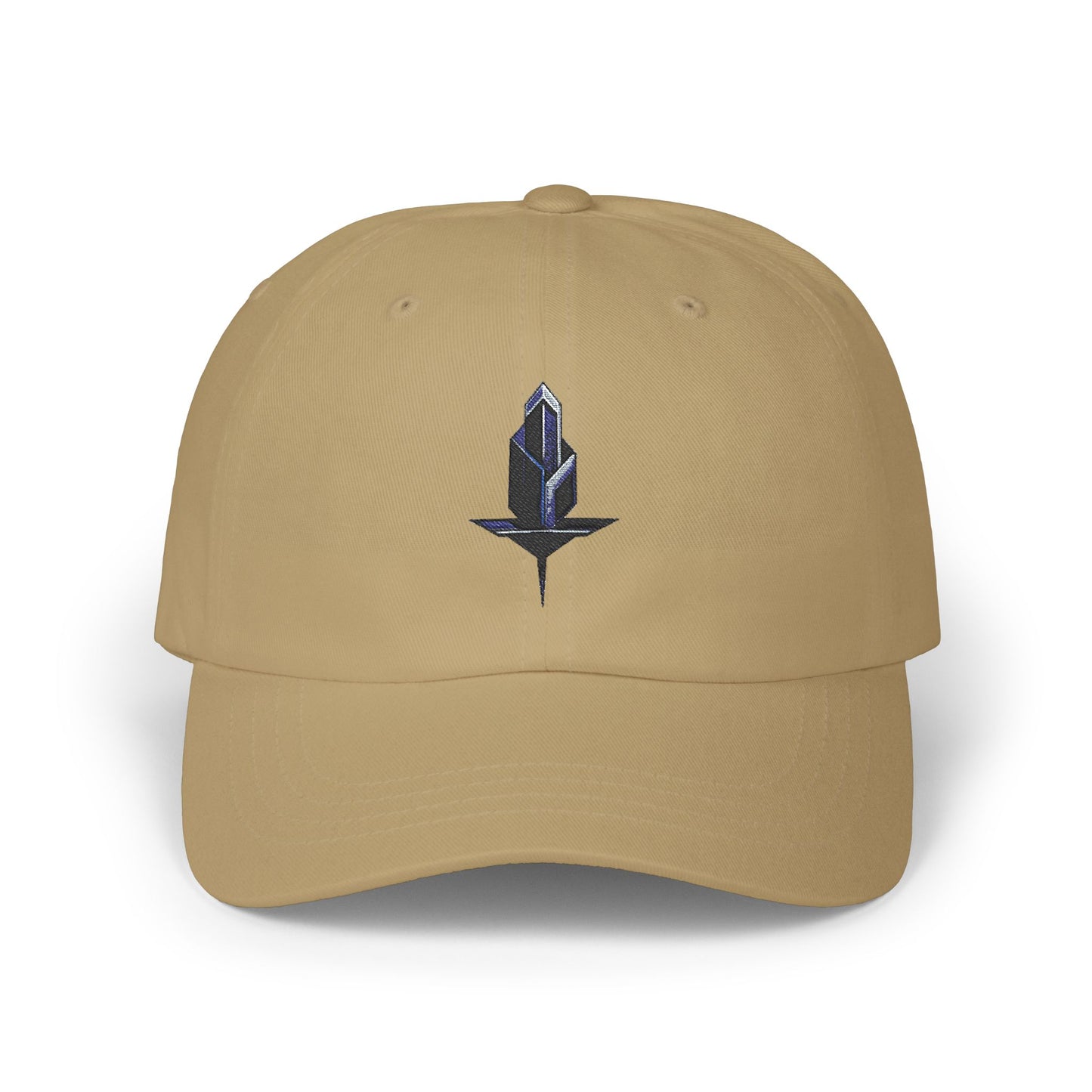 Minimalistische Techwear Cap – Unisex Basecap mit modernem geometrischem Logo im Urban Streetstyle