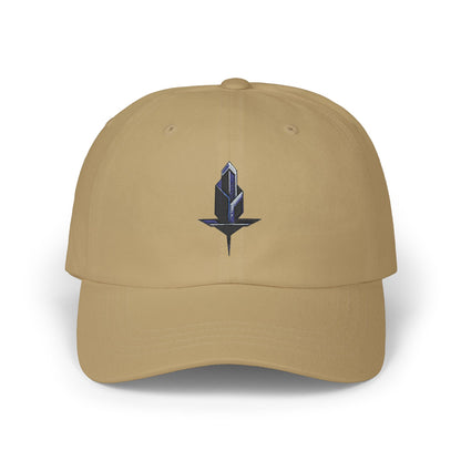 Minimalistische Techwear Cap – Unisex Basecap mit modernem geometrischem Logo im Urban Streetstyle