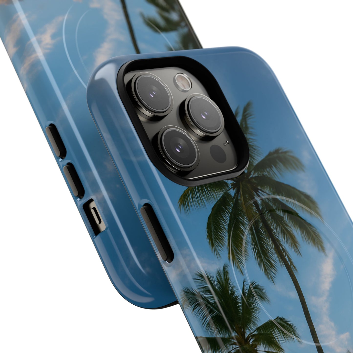 Tropische Sonnenuntergang Handyhülle mit Palmen – Sommer Vibes Case für iPhone & Android | Tropisches Strandmotiv