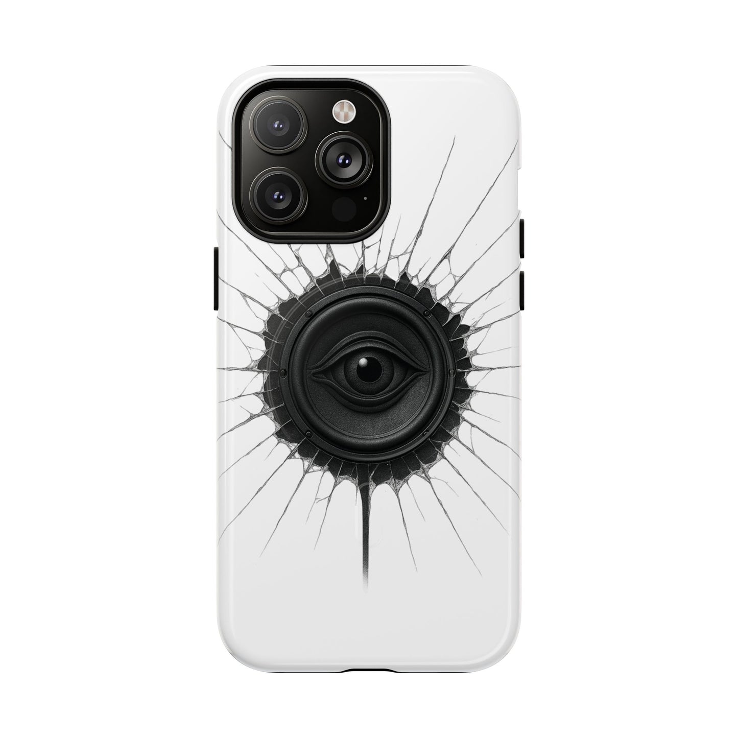 Surreal Eye Speaker Handyhülle – Kreatives Lautsprecher-Augen Design für Musik- & Kunstfans – Schutzhülle für iPhone & Android"