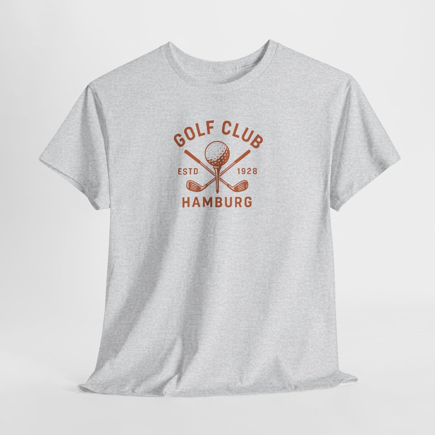 Vintage Golf Club Hamburg T-Shirt (Brustprint) – Estd. 1928 Retro Golfshirt für Herren & Damen