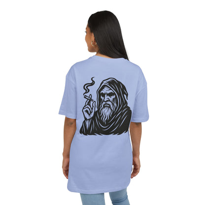 Mystic Wizard T-Shirt (Rückenprint)– Dunkler Magier mit Zigarre Motiv – Gothic Streetwear für Männer & Frauen