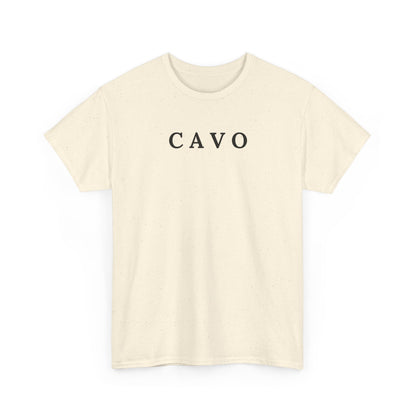 CAVO T-Shirt (Brustprint) – Unisex Heavy Cotton Tee | Nachhaltige Streetwear aus 100% Baumwolle