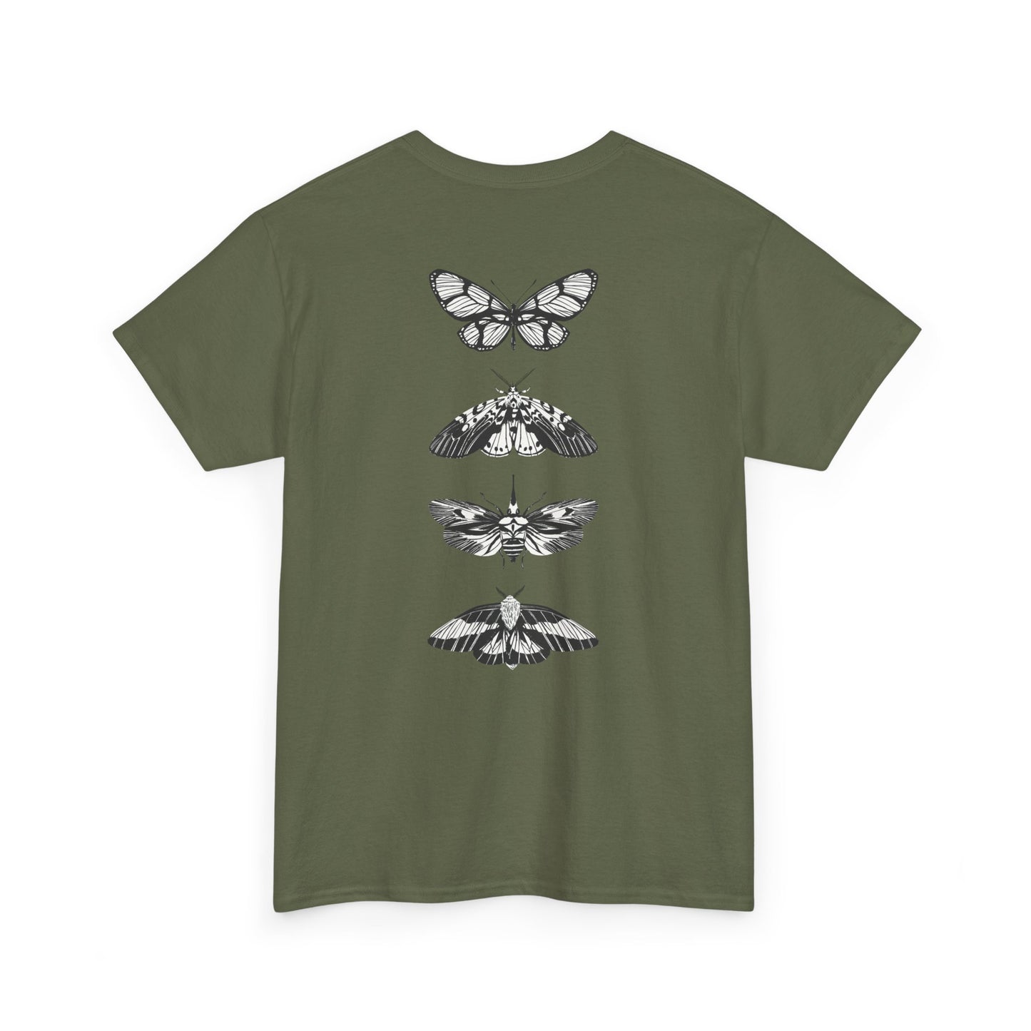 T-Shirt mit Schmetterlingsdesign - Baumwolle, Streetwear Style, Unisex