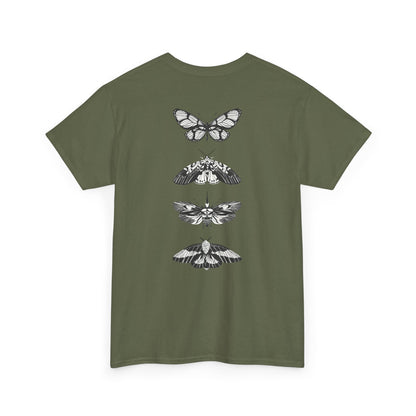 T-Shirt mit Schmetterlingsdesign - Baumwolle, Streetwear Style, Unisex