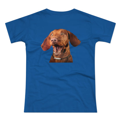 Happy Vizsla – Lustiges Hunde T-Shirt mit Vizsla-Motiv | Geschenk für Hundefans & Tierfreunde