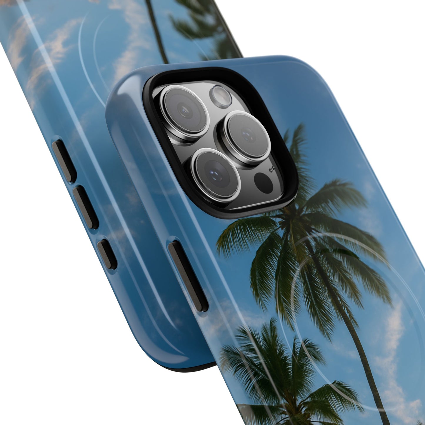 Tropische Sonnenuntergang Handyhülle mit Palmen – Sommer Vibes Case für iPhone & Android | Tropisches Strandmotiv
