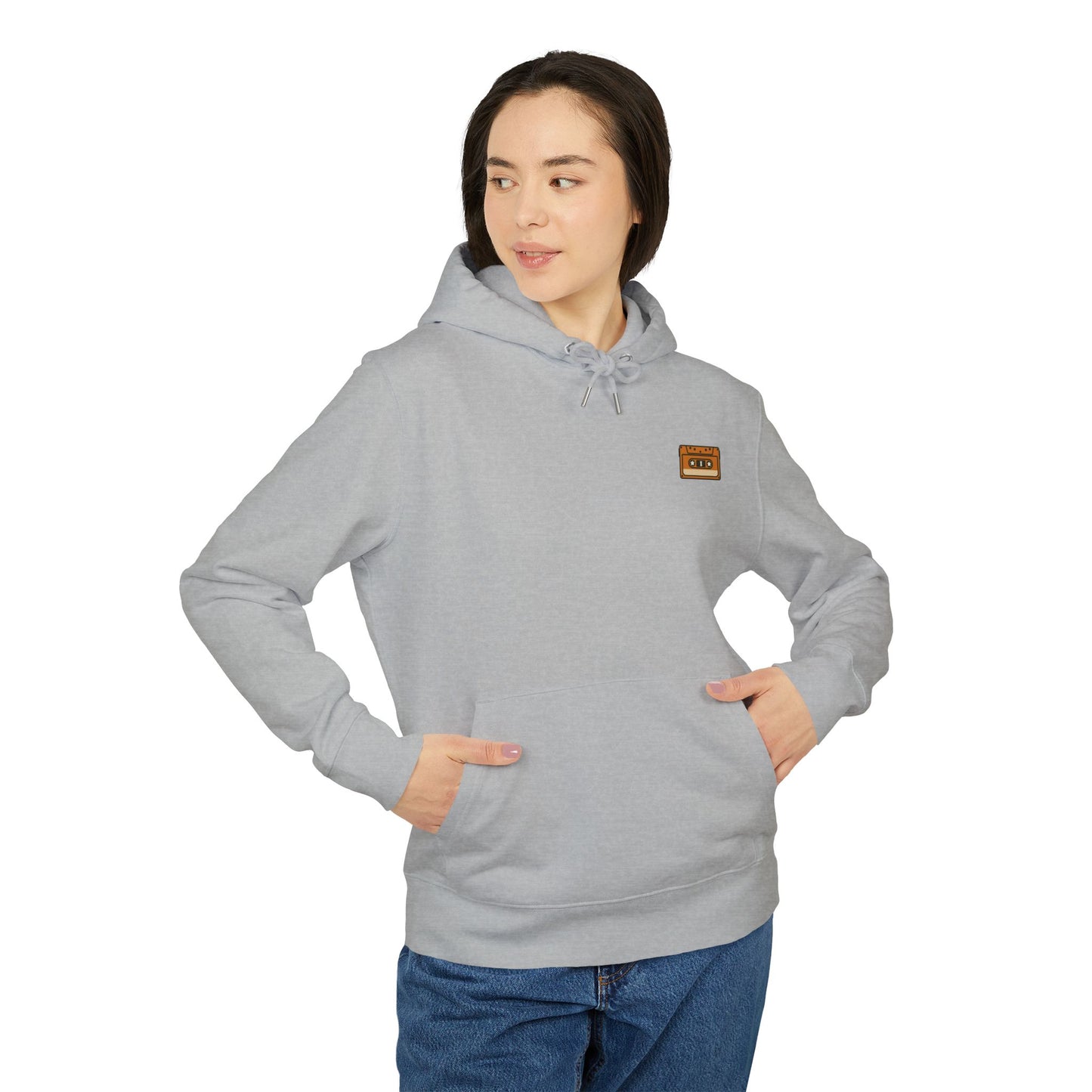 Retro Kassette Hoodie – Unisex Kapuzenpullover mit Tape-Logo vorn | Nostalgie Streetwear für Musikfans