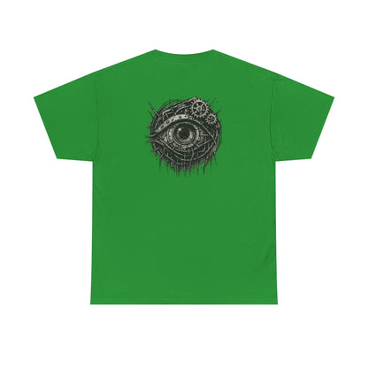 Biomechanisches Auge T-Shirt Unisex – Cyberpunk Zahnräder & Drähte Design | Futuristisches Cyborg Shirt für Sci-Fi & Gothic Fans