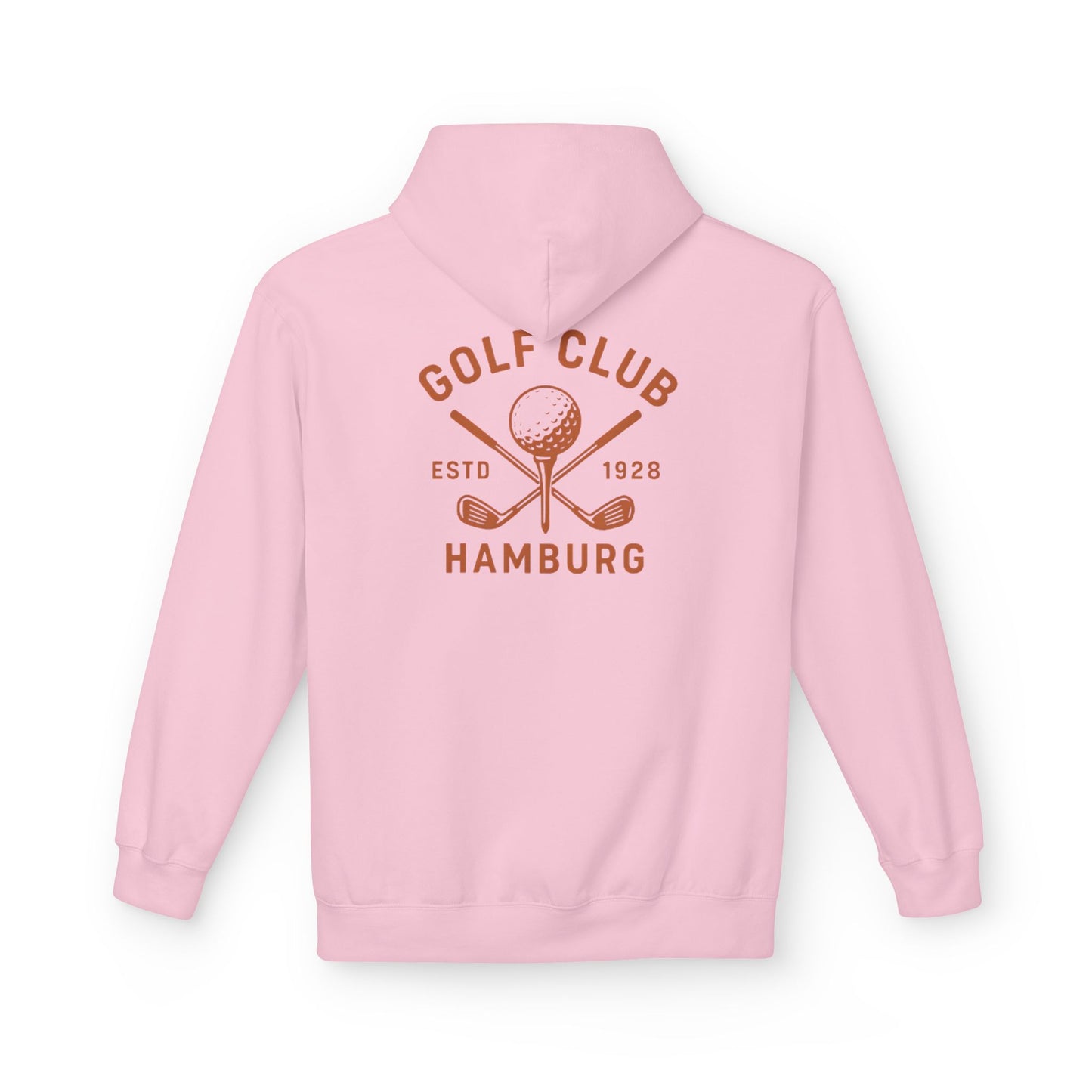 Vintage Golf Club Hamburg Hoodie (Rückenprint) – Retro Kapuzenpullover Estd. 1928 für Herren & Damen