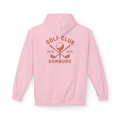 Vintage Golf Club Hamburg Hoodie (Rückenprint) – Retro Kapuzenpullover Estd. 1928 für Herren & Damen