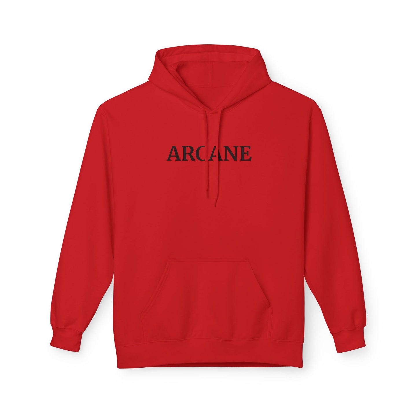 ARCANE Hoodie (Brustprint) – Unisex Midweight Fleece | Nachhaltige Streetwear mit Komfort & Stil