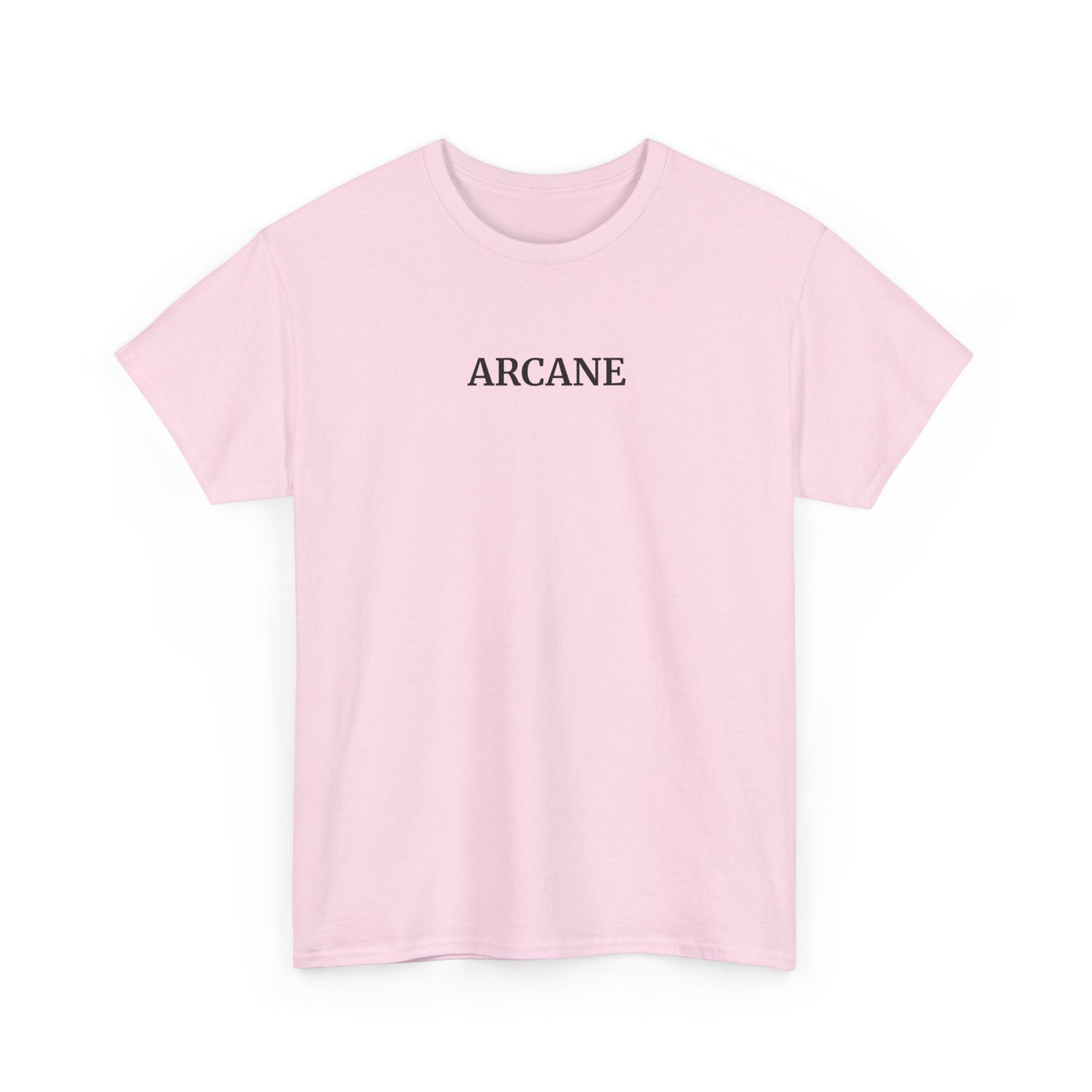 ARCANE T-Shirt (Brustprint) – Unisex Heavy Cotton Tee | Nachhaltige Streetwear aus 100% Baumwolle