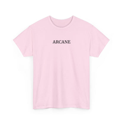 ARCANE T-Shirt (Brustprint) – Unisex Heavy Cotton Tee | Nachhaltige Streetwear aus 100% Baumwolle