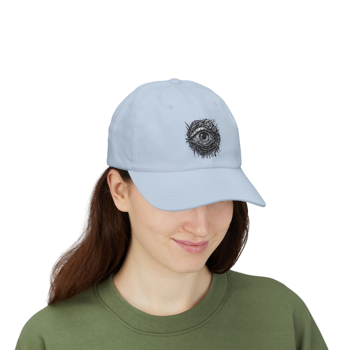 Biomechanisches Auge Cap – Cyberpunk Kappe mit Zahnrädern & Kabeln | Verstellbare Unisex Techwear Basecap