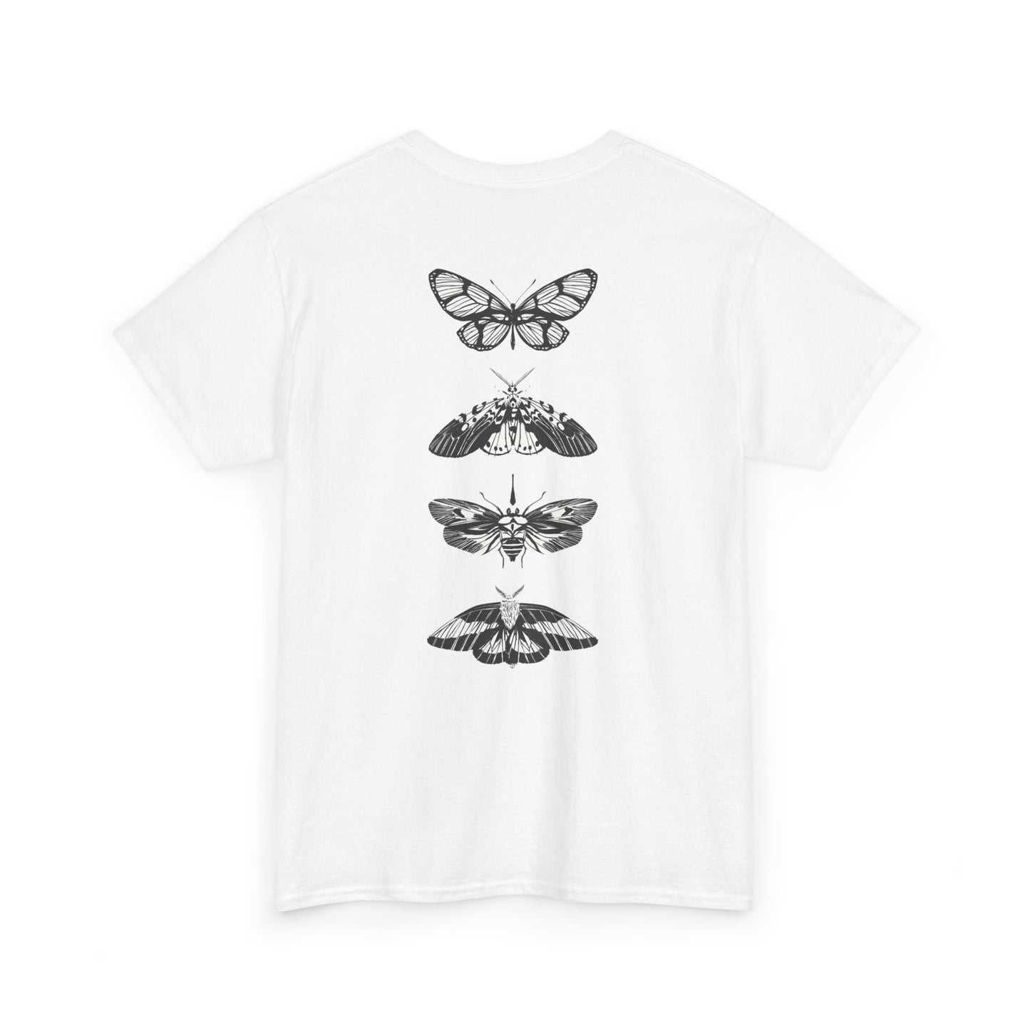 T-Shirt mit Schmetterlingsdesign - Baumwolle, Streetwear Style, Unisex