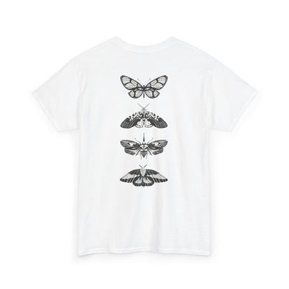 T-Shirt mit Schmetterlingsdesign - Baumwolle, Streetwear Style, Unisex