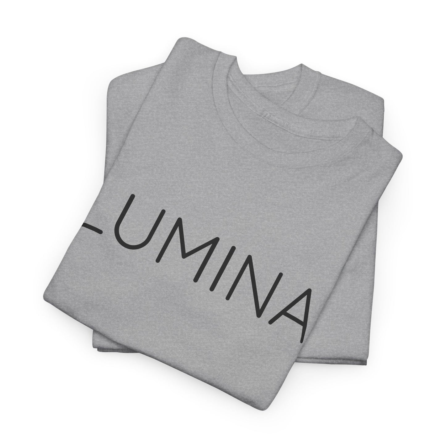 LUMINA T-Shirt Unisex (Brustprint) – Nachhaltiges Heavy Cotton Tee aus 100% Baumwolle, Streetwear Basic & Geschenkidee