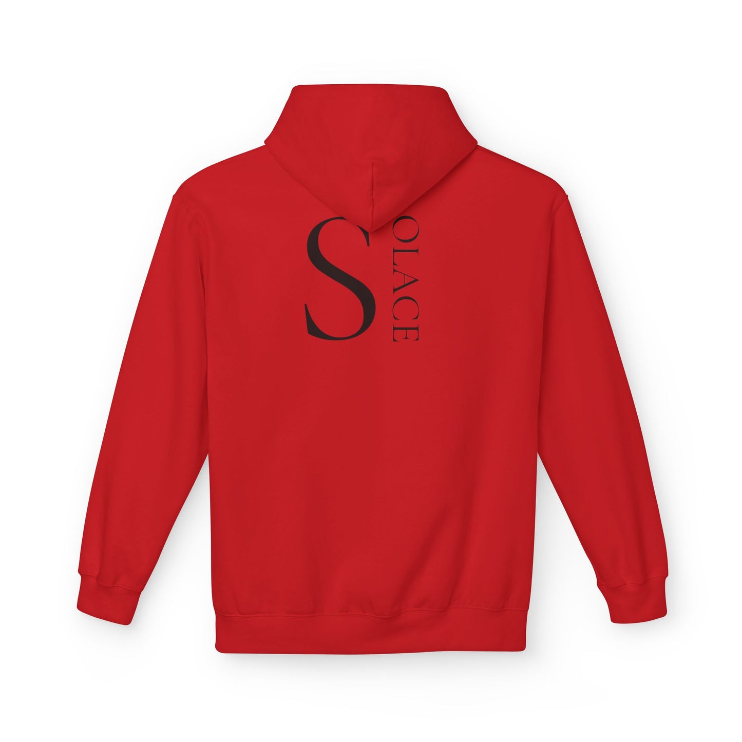SOLACE Hoodie Unisex (Brustprint) – Nachhaltiger Midweight Fleece Kapuzenpullover mit Kängurutasche, Fair & OEKO-TEX zertifiziert