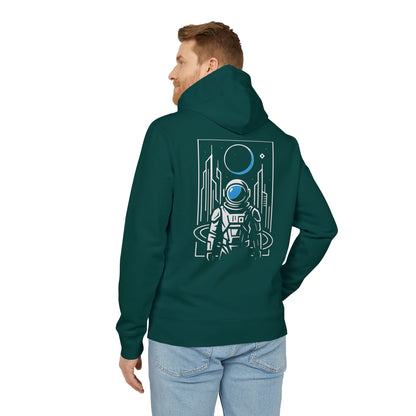 Futuristischer Astronaut Hoodie (Rückenprint) – Unisex Kapuzenpullover mit Space Design & Sci-Fi Motiv – Oversize Streetwear für Weltraum-Fans