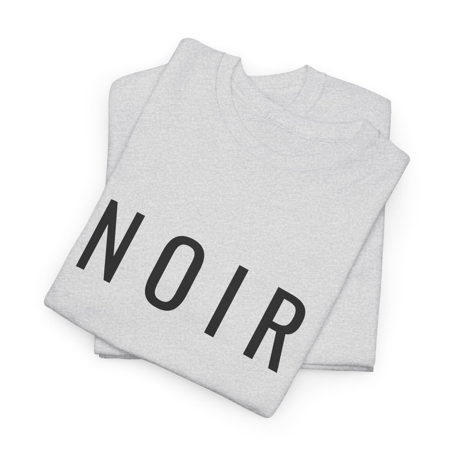 NOIR T-Shirt Unisex (Brustprint) – Nachhaltiges Heavy Cotton Tee aus 100% Baumwolle, Minimalistische Streetwear & Geschenkidee