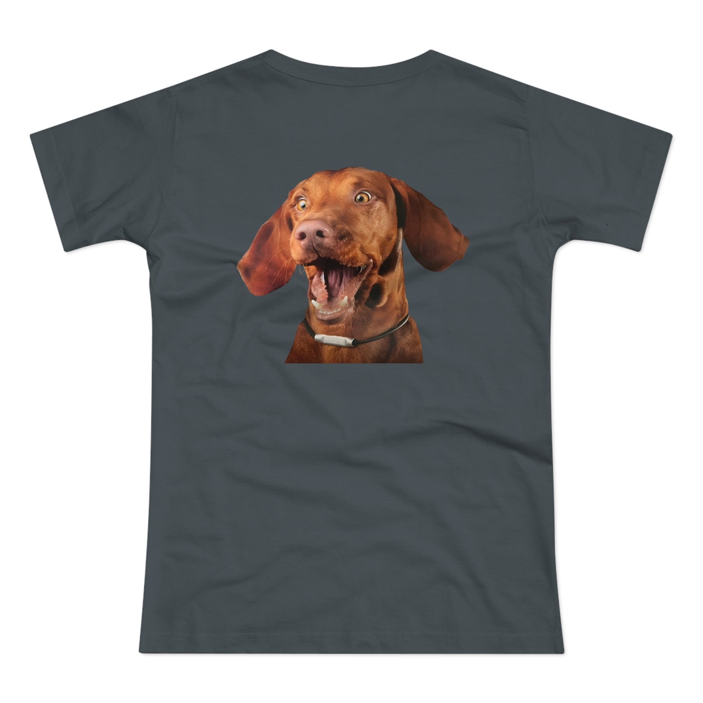 Happy Vizsla – Lustiges Hunde T-Shirt mit Vizsla-Motiv | Geschenk für Hundefans & Tierfreunde