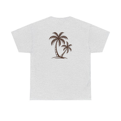Palmen T-Shirt Unisex – Sommerliches Strandmotiv im Boho Look | Tropisches Design aus 100 % Baumwolle