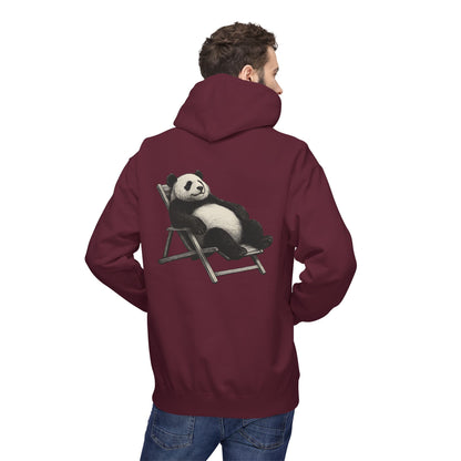 Chillender Panda (Rückenprint) - Unisex Midweight Fleece | Nachhaltige Streetwear mit Komfort & Stil