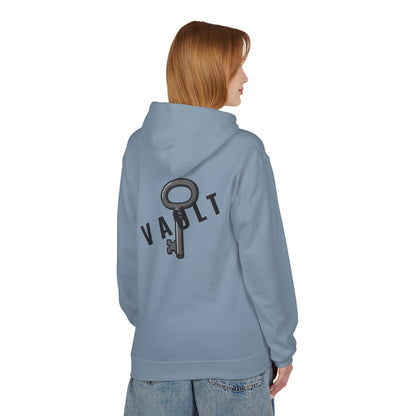 VAULT Hoodie mit Schlüssel-Design (Rückenprint) – Unisex Midweight Fleece | Nachhaltige Streetwear mit Komfort & Stil