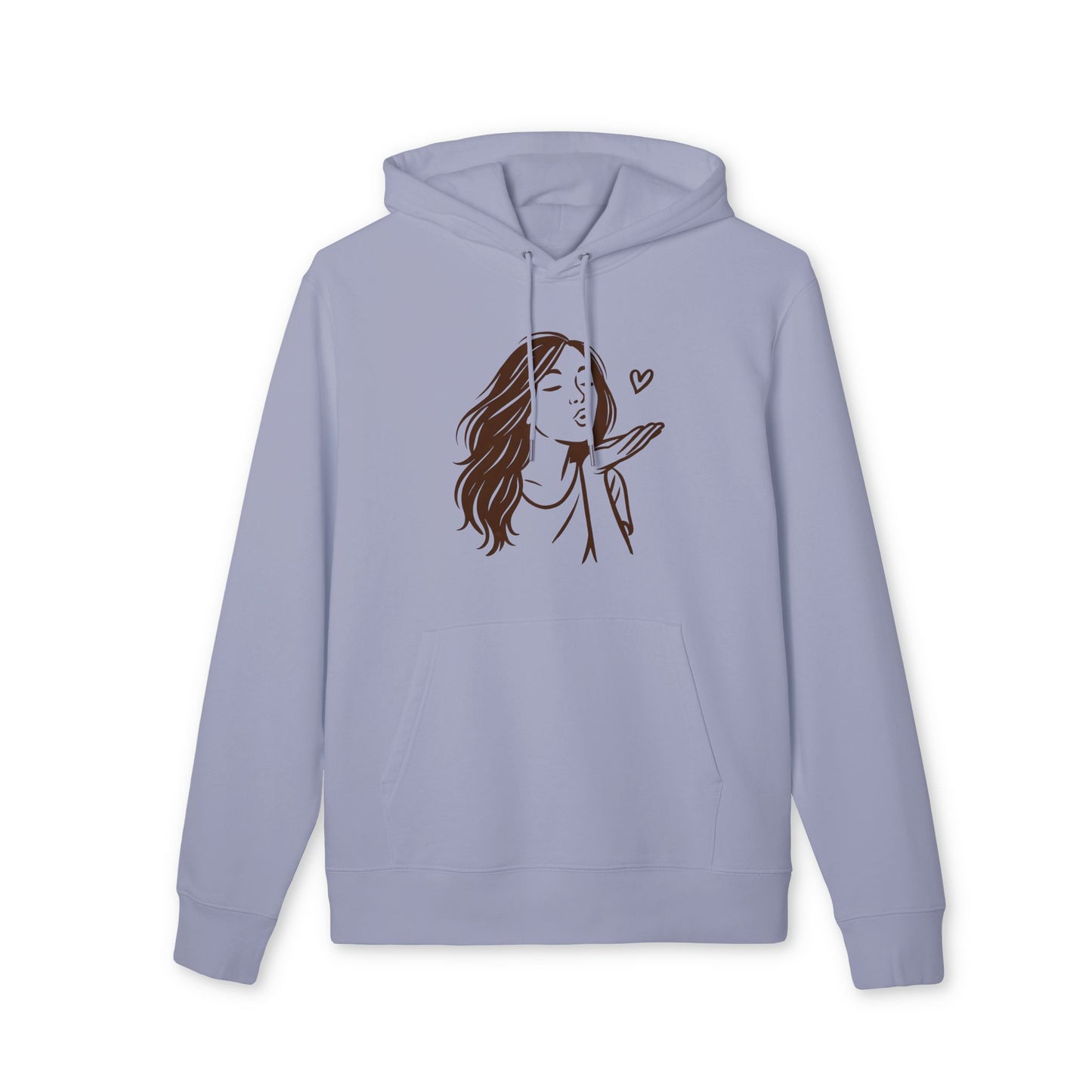 Kusshand Hoodie Unisex (Brustprint) – Romantischer Love Hoodie mit Herz Motiv, Stylisches Geschenk für Valentinstag & Paare
