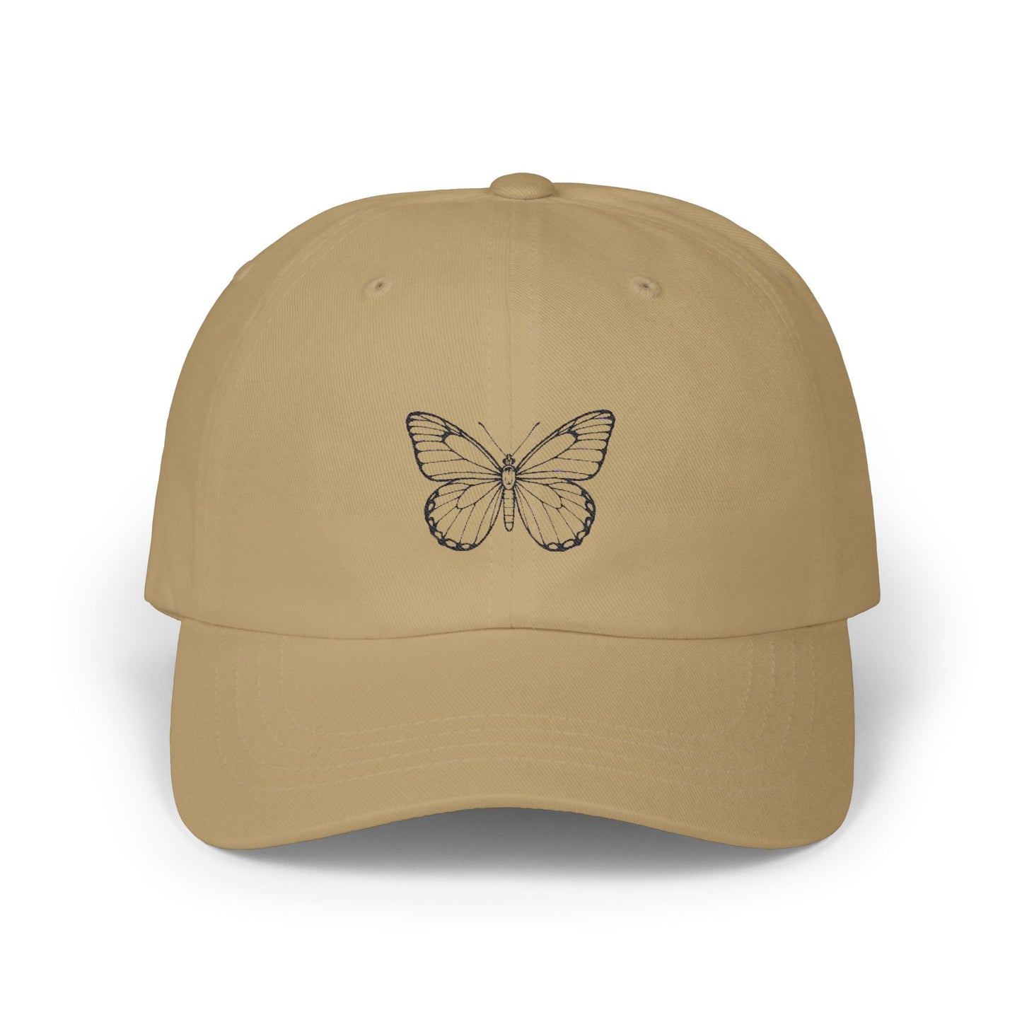 Schmetterling Cap Unisex – Stylische Kappe mit Line Art Design | Verstellbare Basecap aus Baumwolle für Alltag & Freizeit